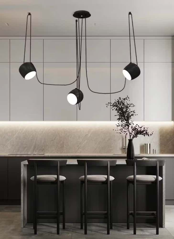 Flos Aim Pendant Black In Situ