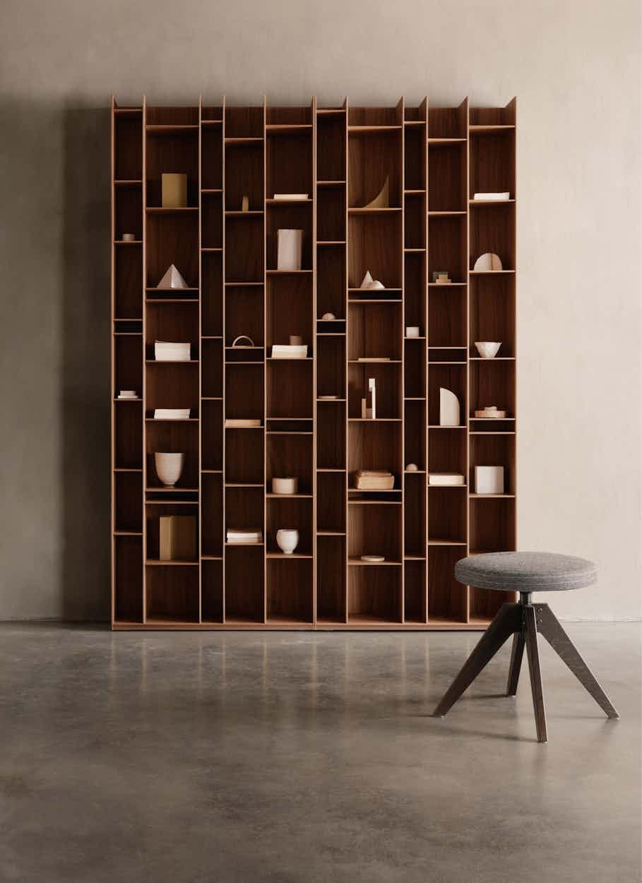 MDF Italia Random Wood Bookshelf