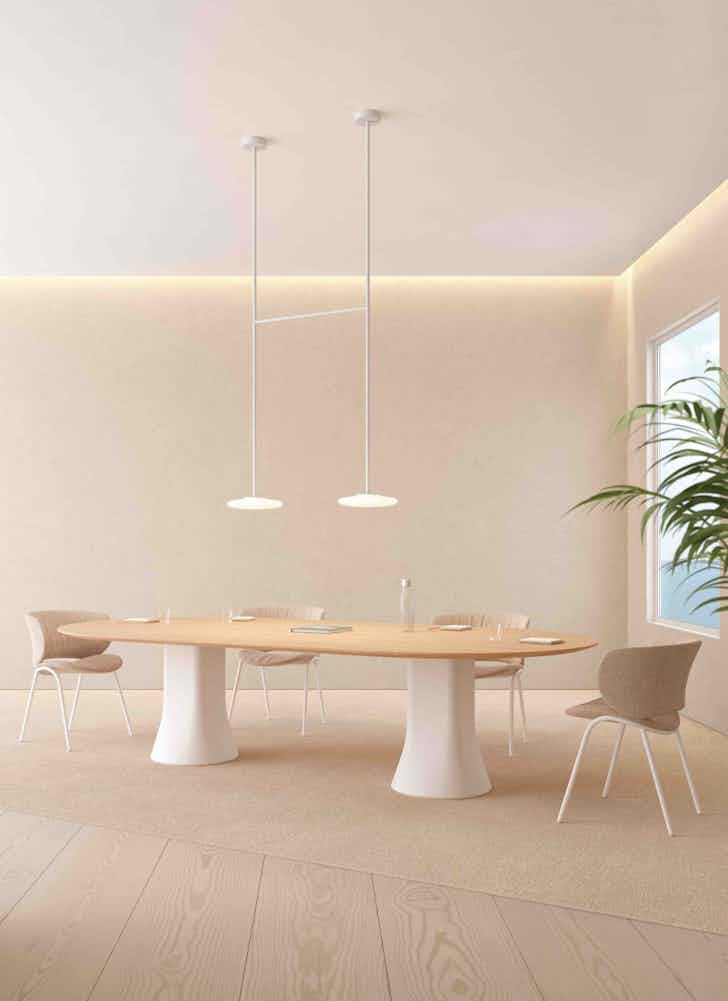 Viccarbe Cambio Table Oval White