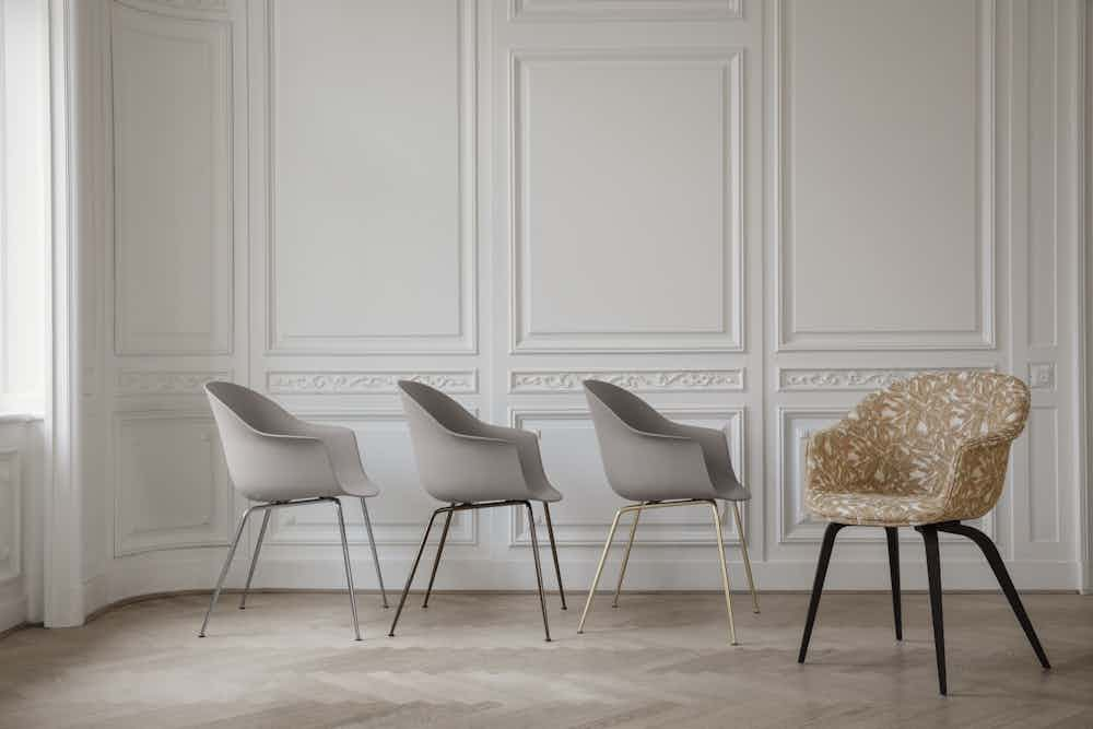 Gubi bat dining chair haute living