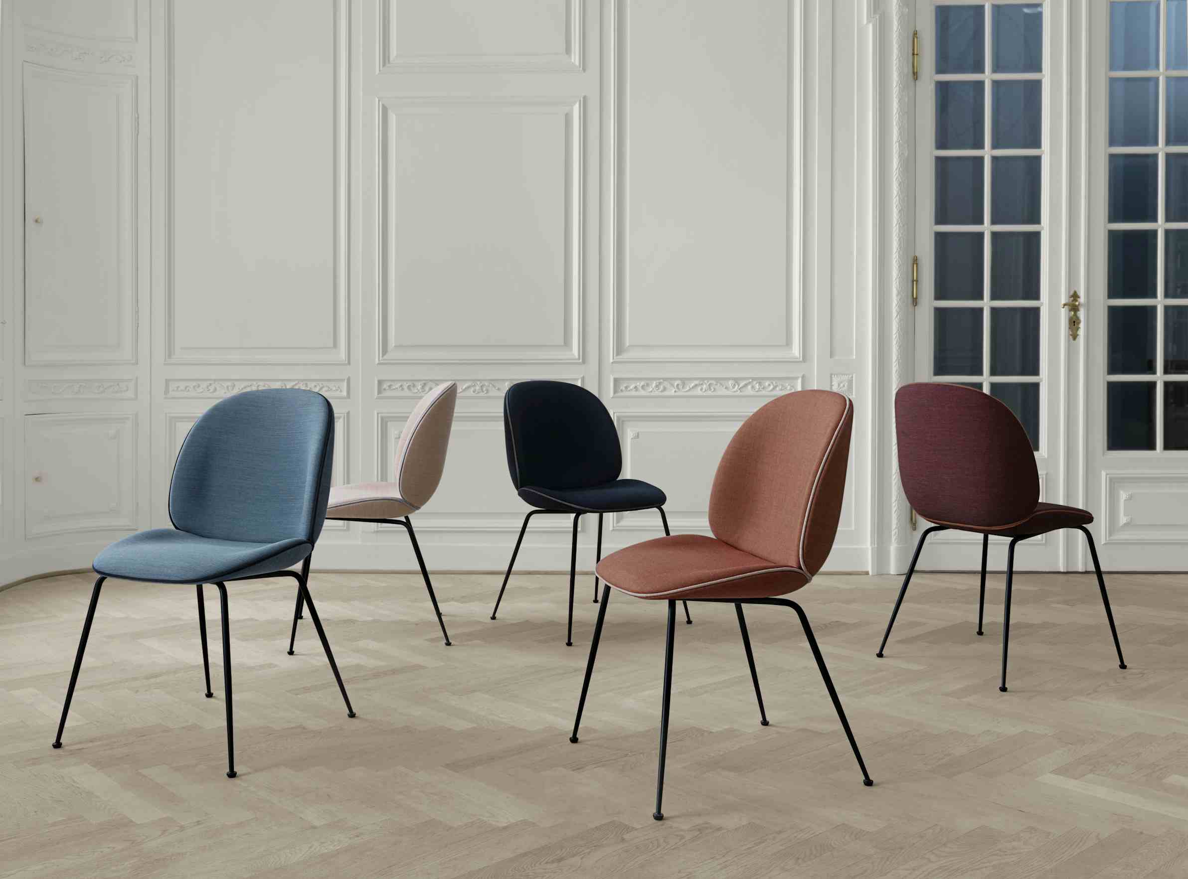 Gubi beetle chair insitu cluster haute living