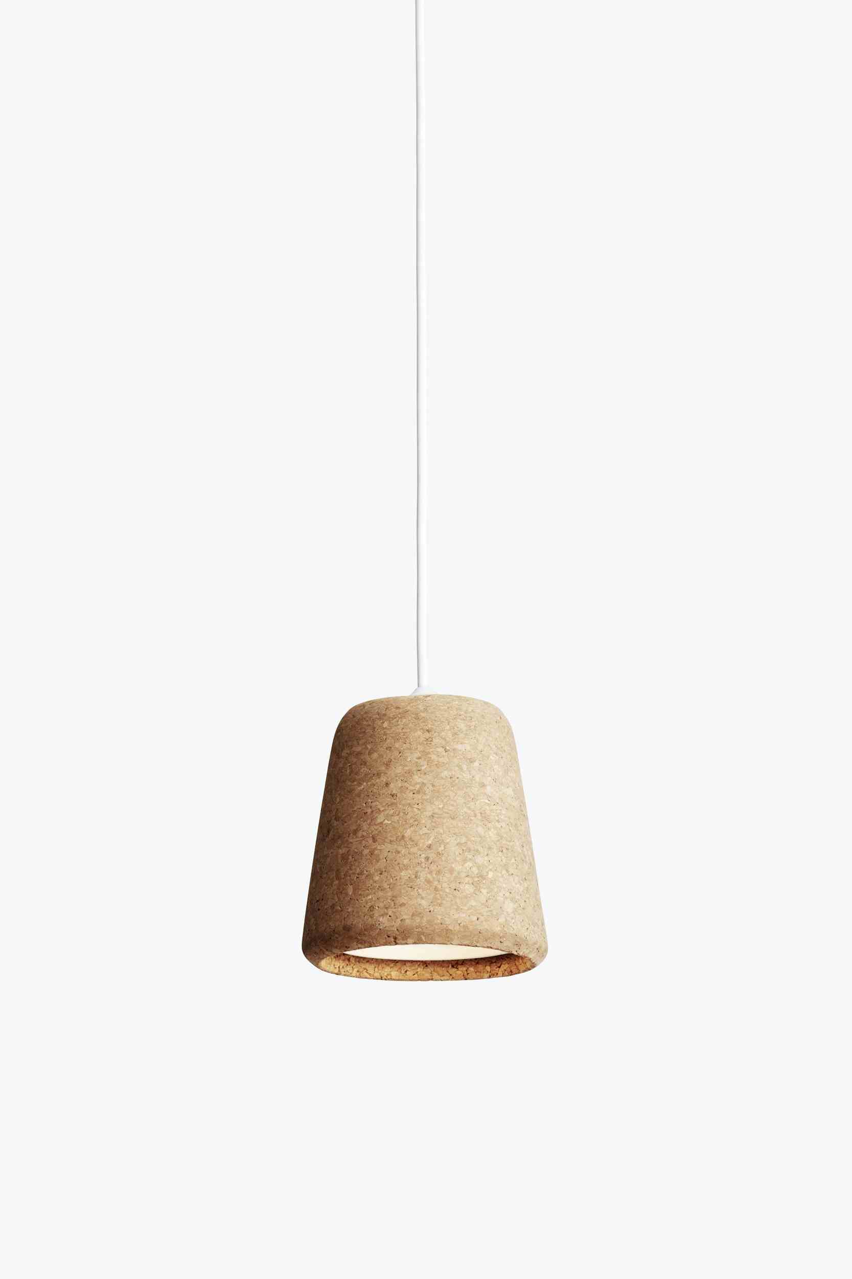 New works furniture material pendant natural cork grey haute living