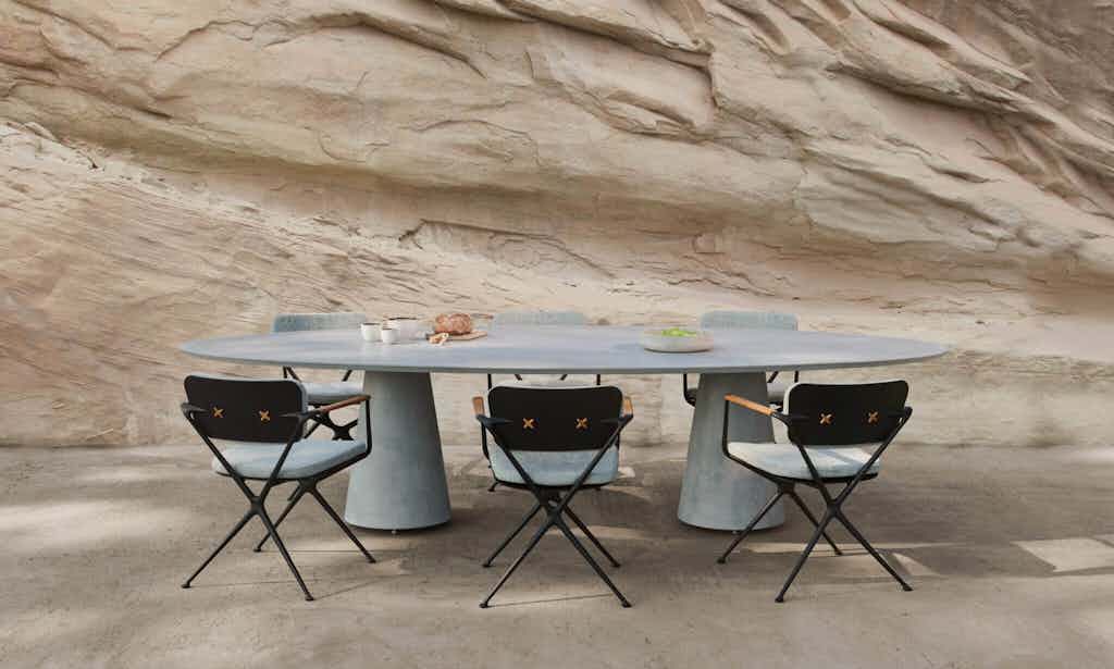 Royal botania conix outdoor dining table 1