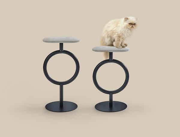 Sancal furniture totem stool grey insitu haute living