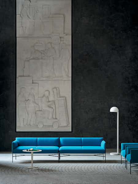 Tacchini furniture chill out modular sofa blue insitu haute living