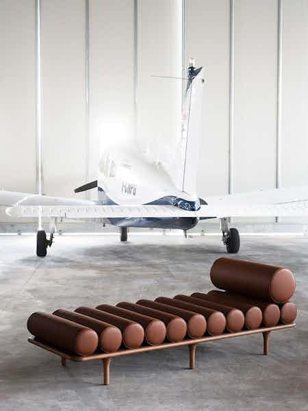 Tacchini furniture five to nine sofa brown chaise haute living copy