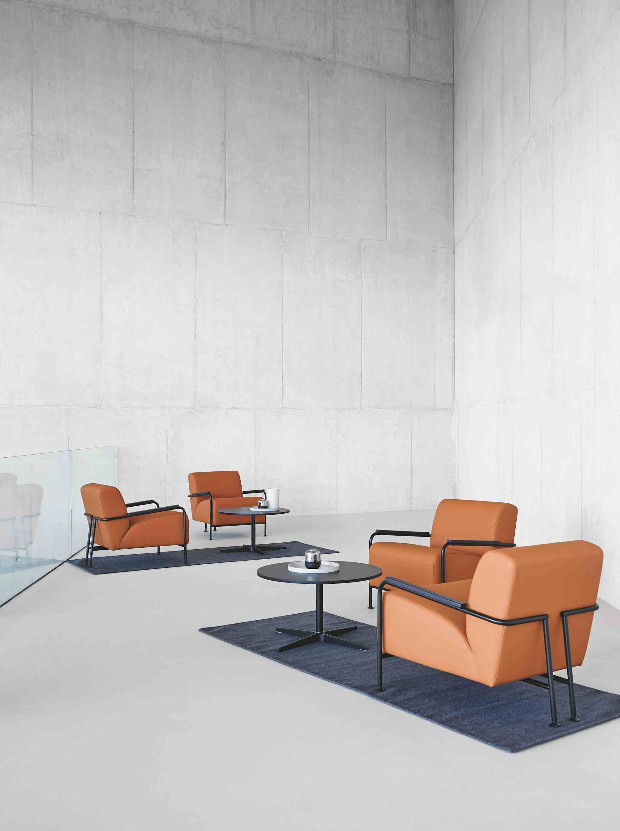 Viccarbe orange collection colubi armchair institu haute living