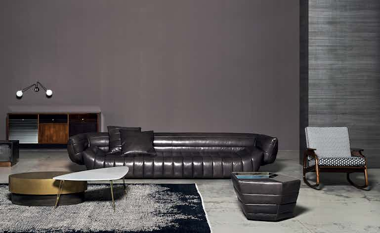 Baxter Tactile Sofa Black Hero 3