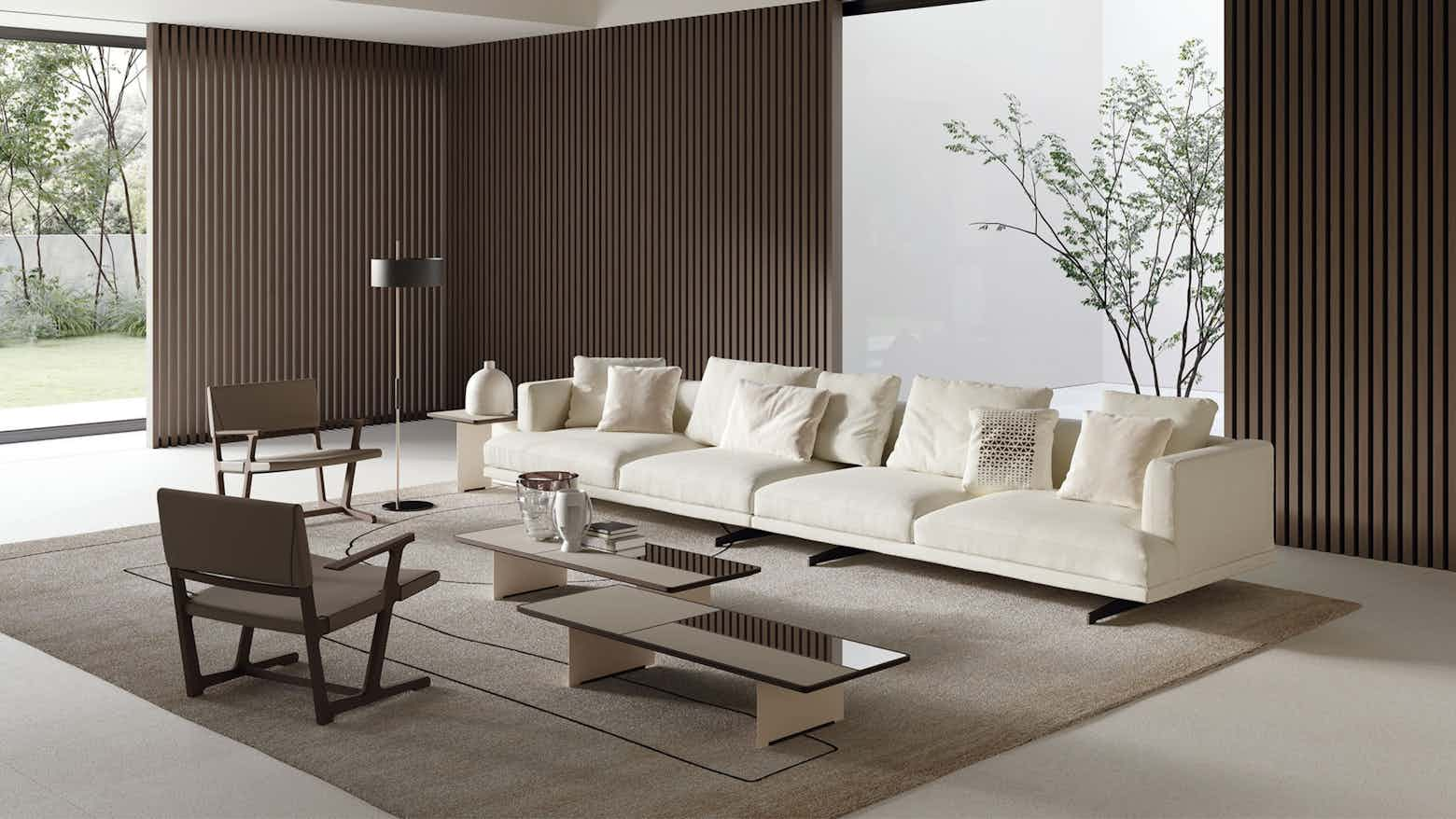 Frigerio Horizon Sectional Sofa White