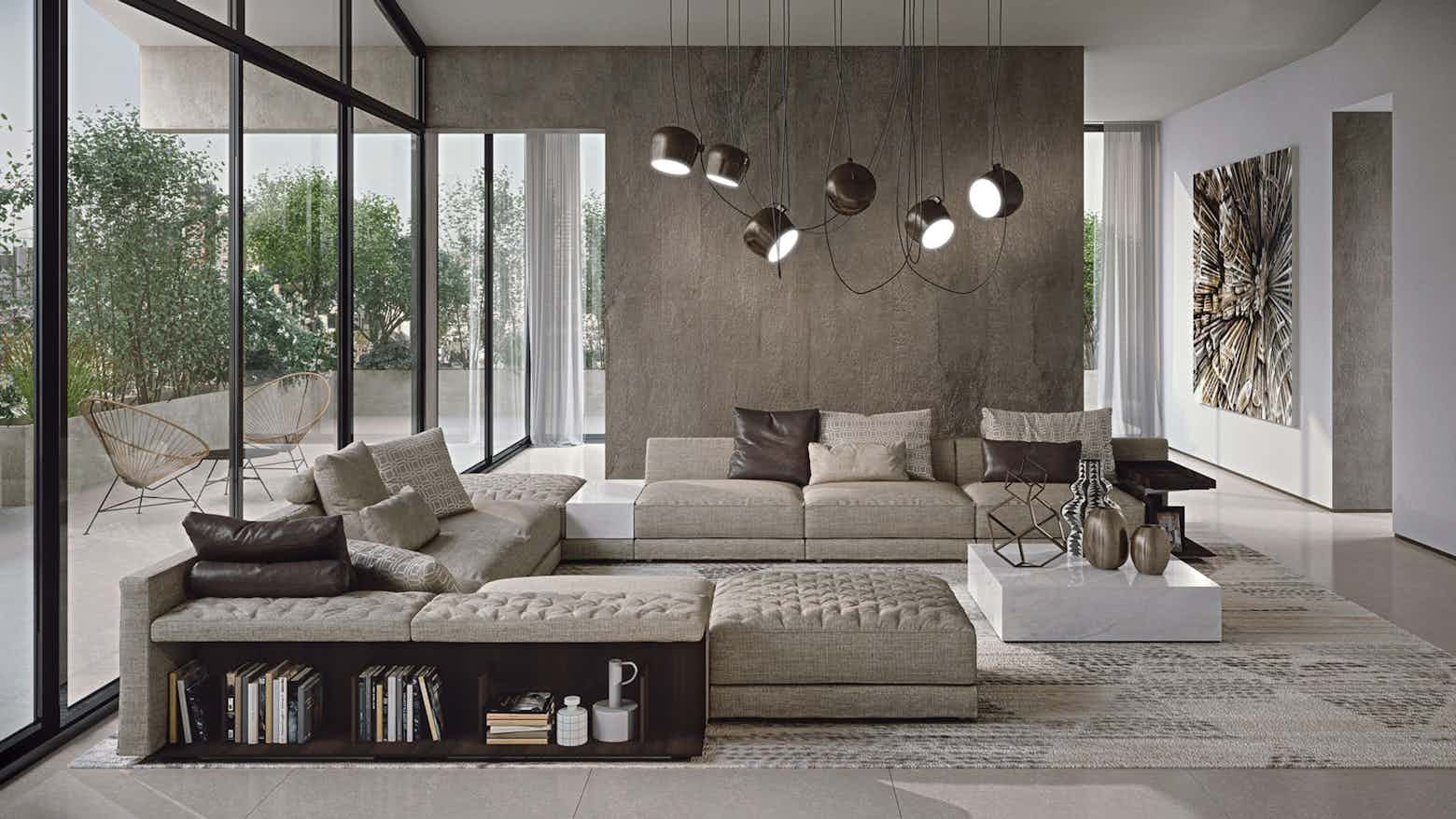 Frigerio Miller Sofa System Upholstered