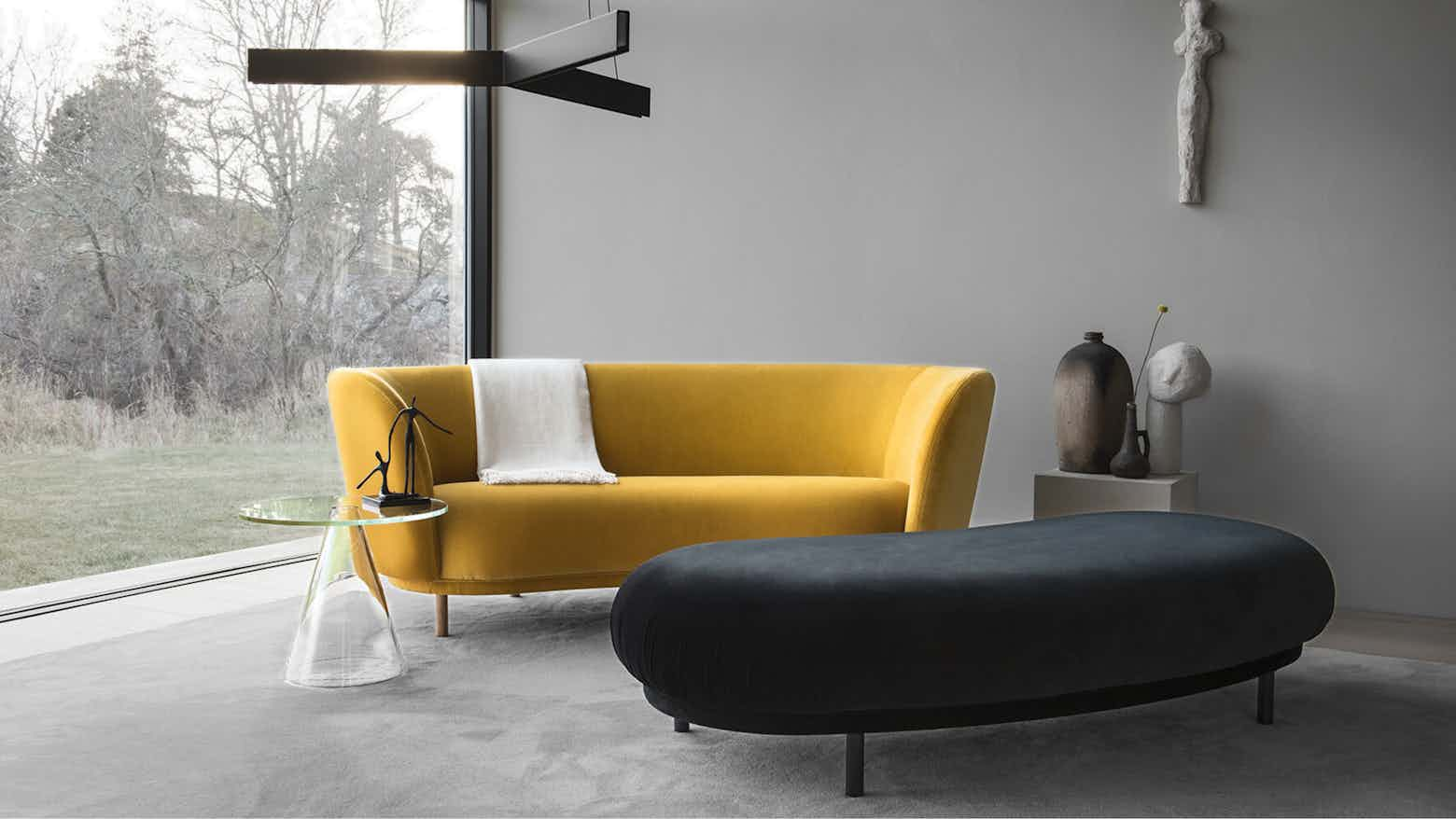 Massproductions Dandy Sofa Yellow