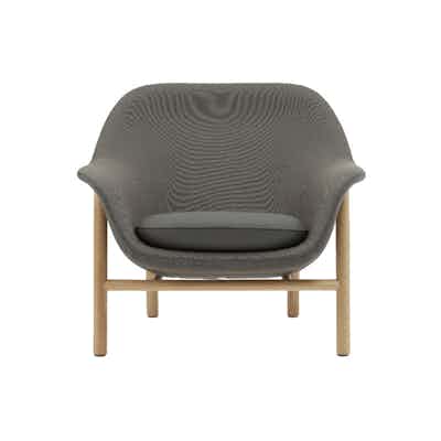 Normann Copenhagen Drape Lounge Chair Low Wood 4