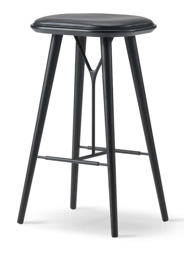 fredericia furniture black spine stool haute living