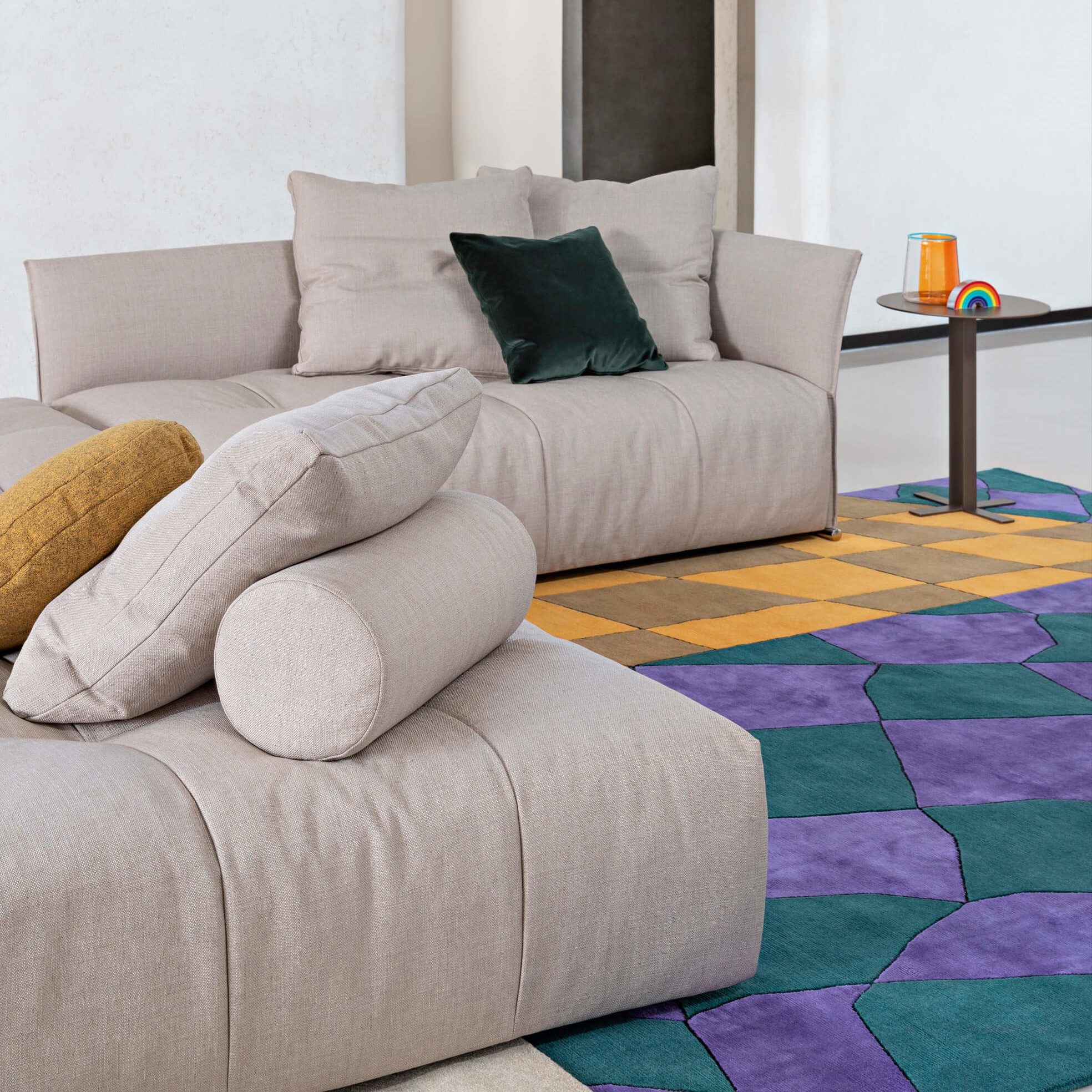 Pixel Fixed Sofa by Saba Haute Living