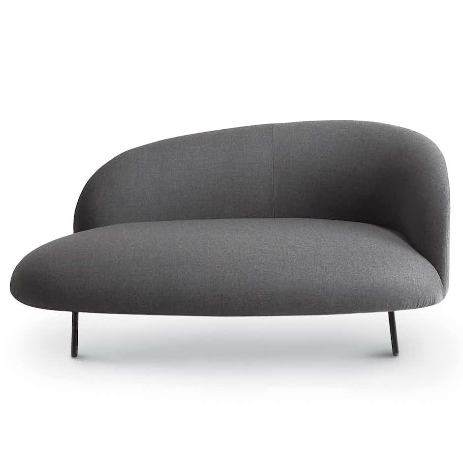 Arflex grey bonsai sofa with legs haute living