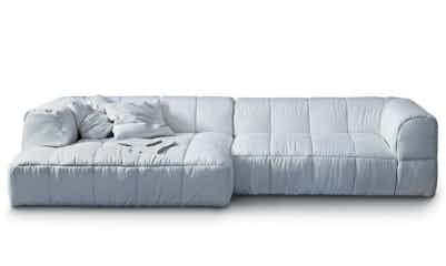 Arflex White Strips Sofa Haute Living
