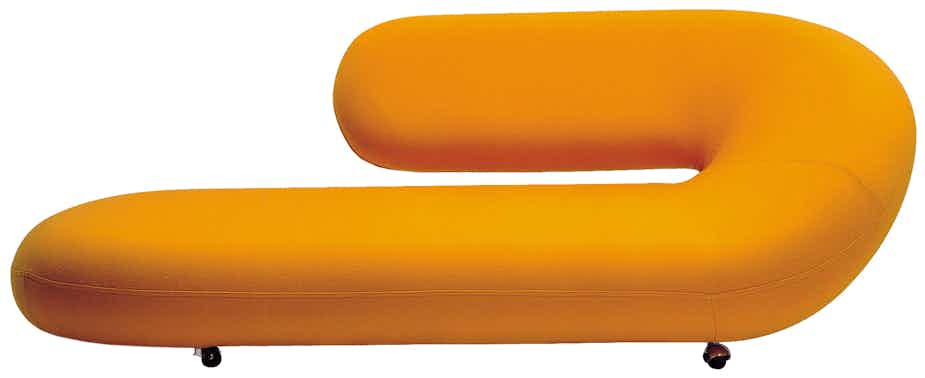 Artifort Chaise Lounge Orange Thumbnail