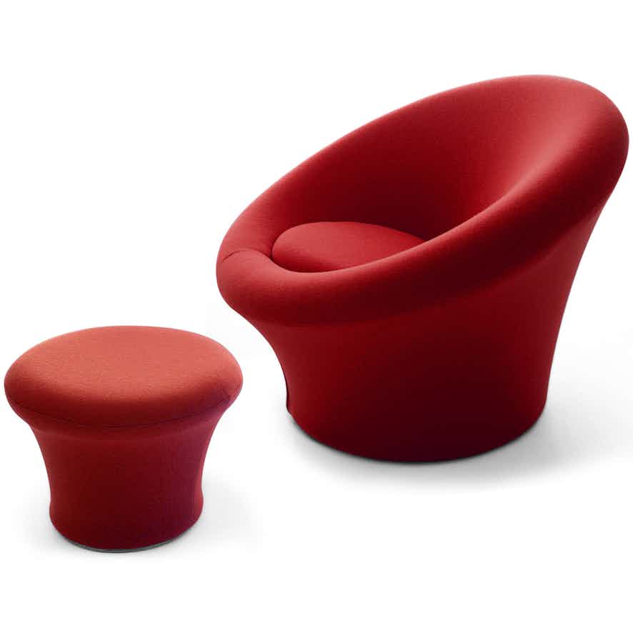 Artifort-mushroom-chair-red-haute-living