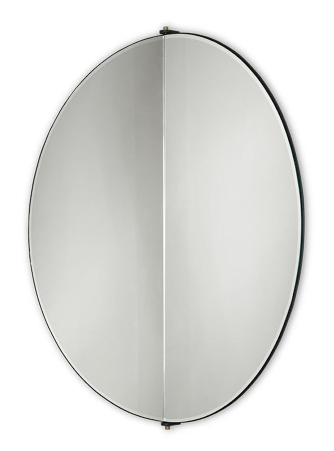 Flow Brass Mirror by Periclis Frementitis for sale at Pamono