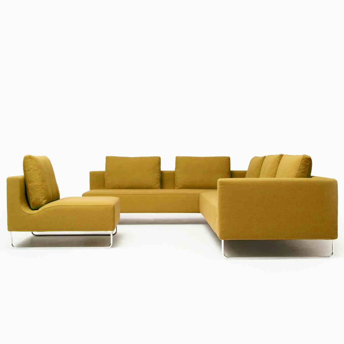 Bensen furniture canyon sofa yellow haute living