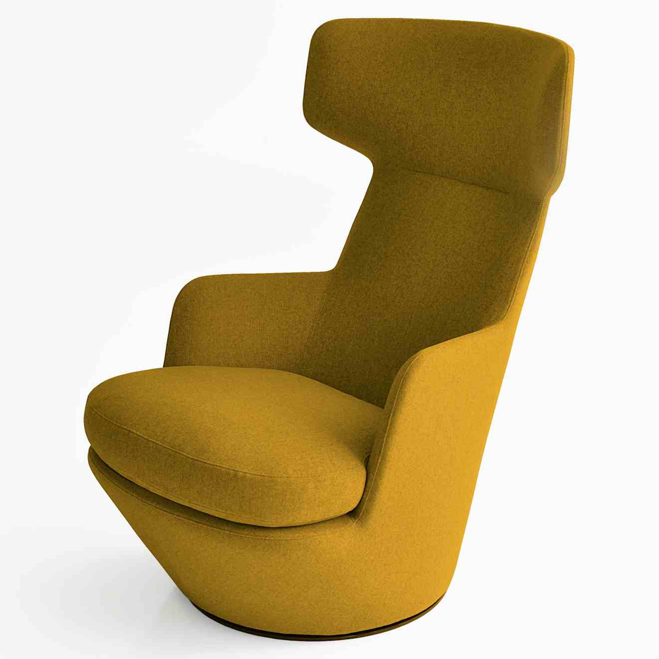Bensen furniture my turn chair yellow haute living