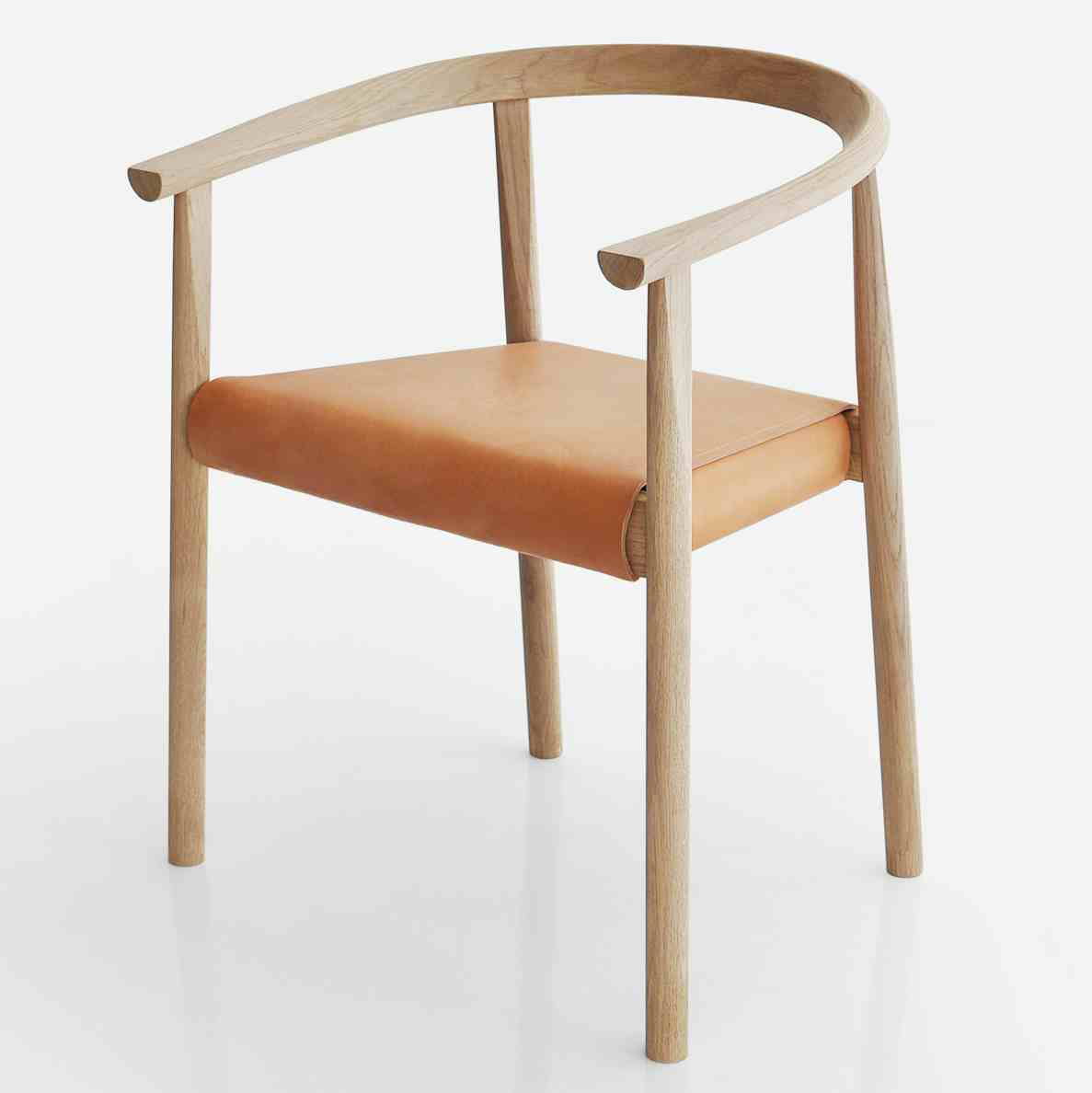 Bensen furniture tokyo chair cognac angle haute living