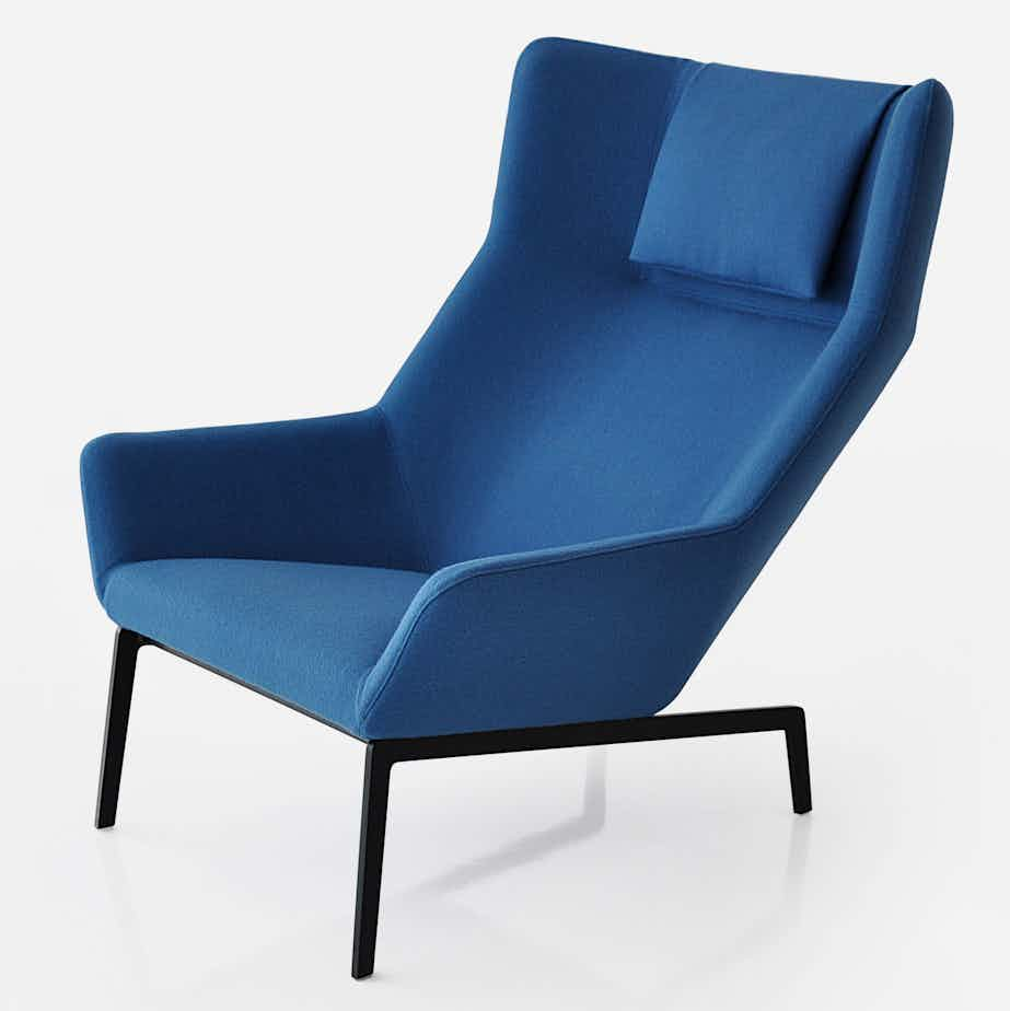 Bensen park chair blue haute living