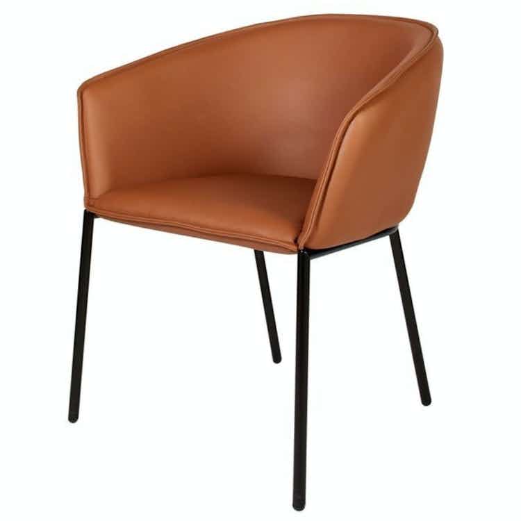 Coedition you dining chair orange leather thumbnail