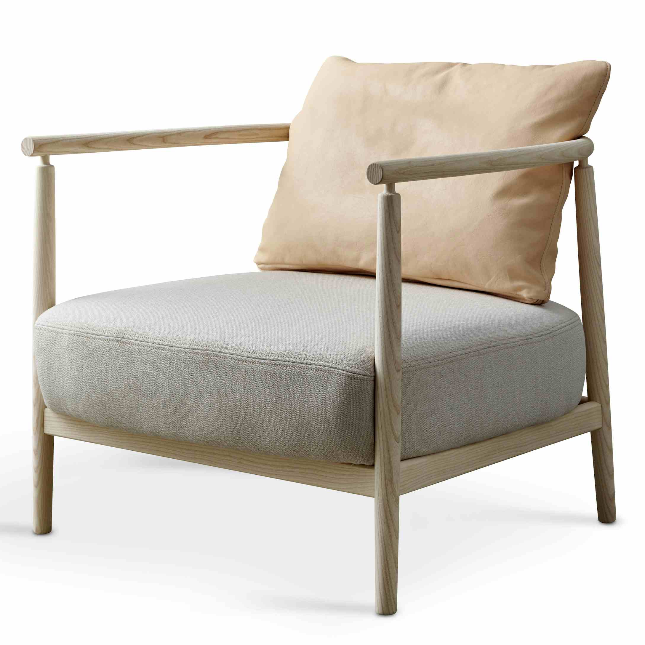 Gemla humble armchair natural grey haute living
