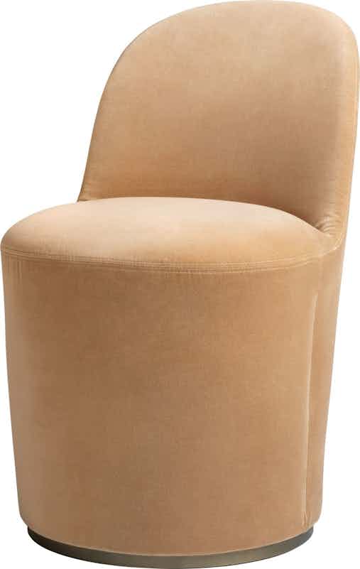 Gubi tail dining chair high back front haute living