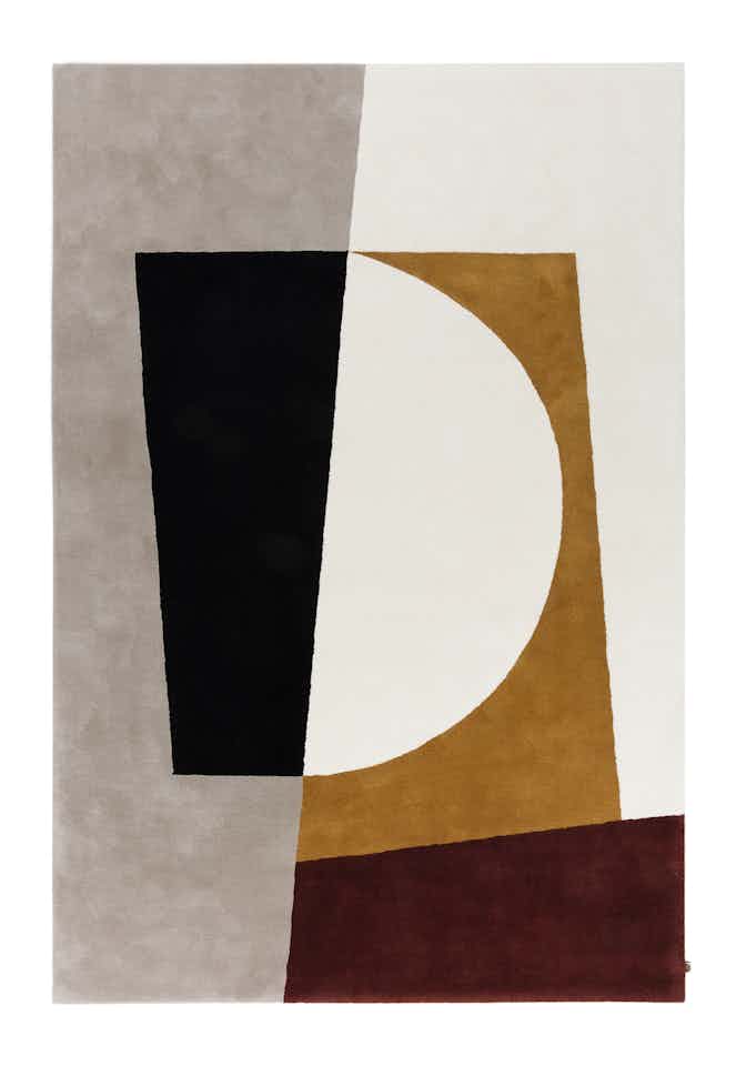 Limited edition rugs bauhaus yellow rectangle haute living