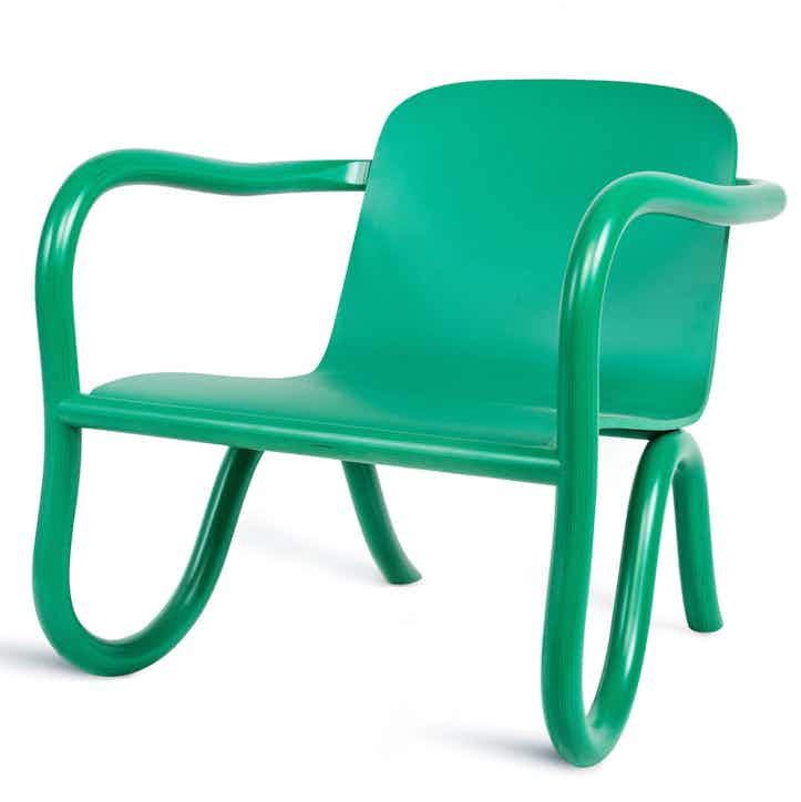 Made by choice kohlo lounge chair green haute living