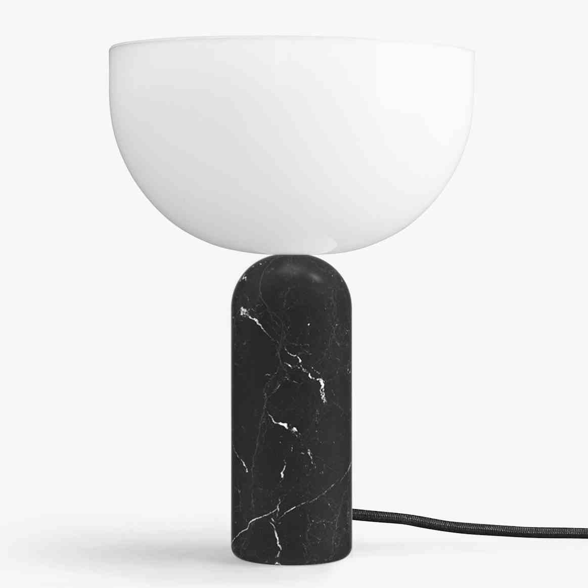 New works furniture kizu table lamp small black grey haute living