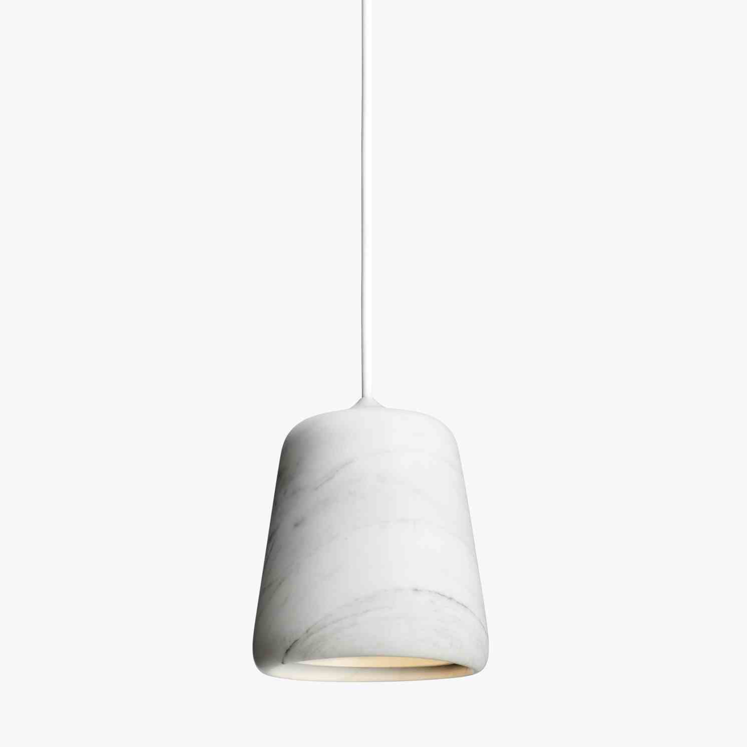 New works furniture material pendant white marble grey haute living