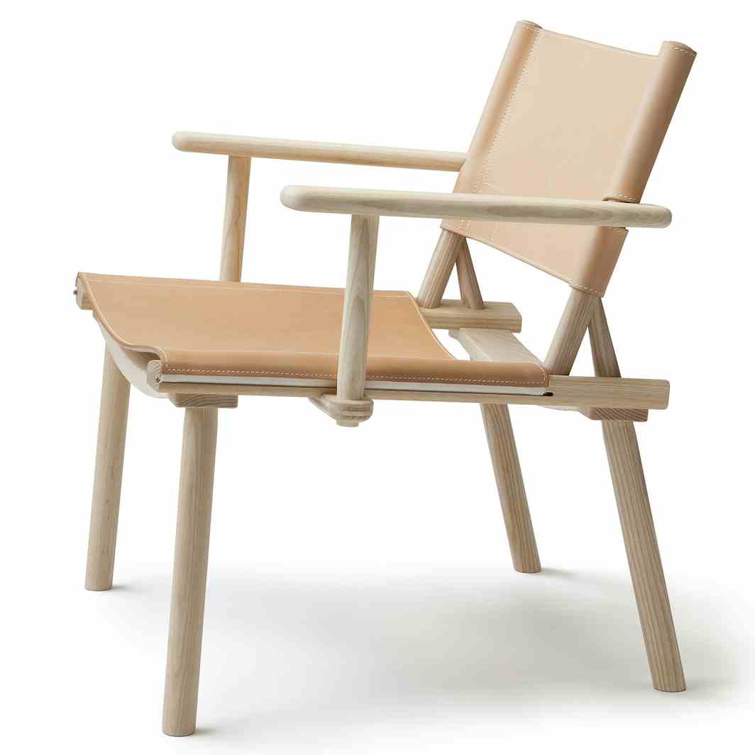 Nikari furniture december lounge chair nude leatherhaute living