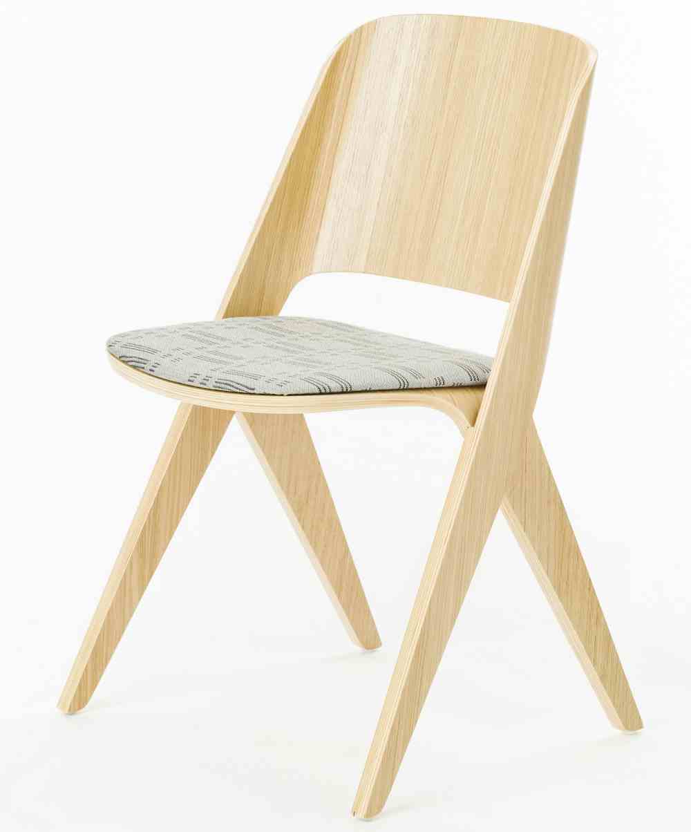 Poiat oak upholstered lavitta chair haute living