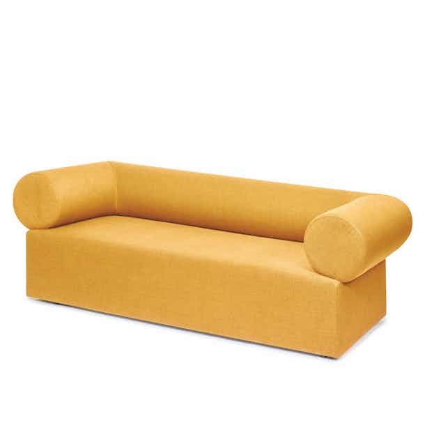 Puik chester sofa yellow haute living