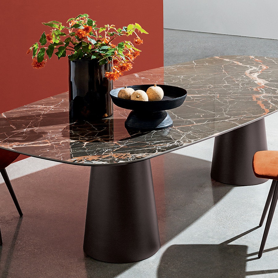 Totem Double Base Dining Table | Haute Living