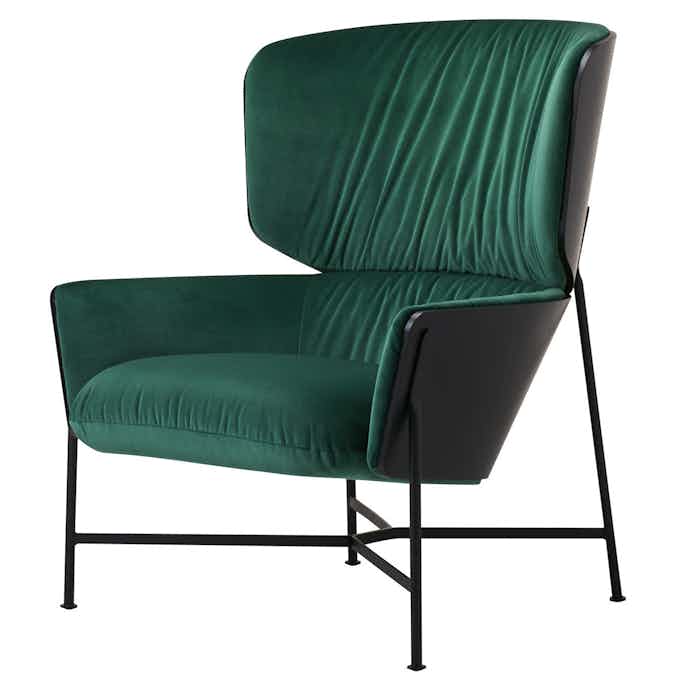 Sp01 design caristo highback armchair green haute living