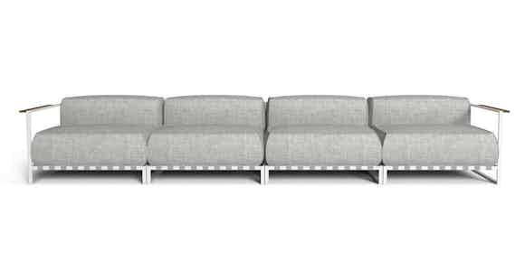 Talenti furniture casilda modular sofa light grey haute living